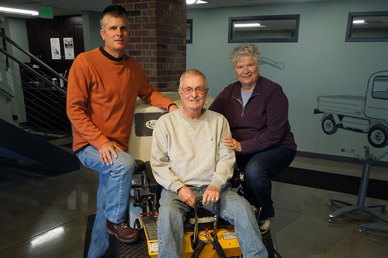 Mark, Dennis and Pat Jontos of Cutzgras visited Walker Manufacturing this spring, and spent several hours touring the facility and talking with factory workers.