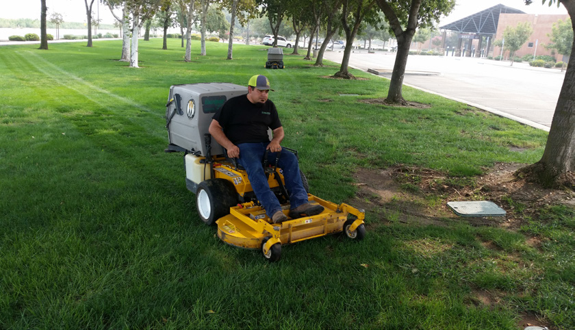 While Juan oversees lawn maintenance crews and Alex oversees landscaping and irrigation, the brothers have had a fascination with the yellow machine since they were youngsters working in their father’s gardening business.