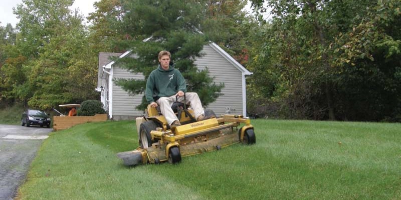 young_mowing