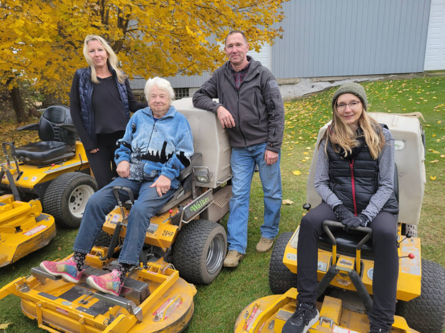 From left: Daughter Keri Hinshaw, Dolly Roll, son Jon Roll and daughter Kim Ruffalo.